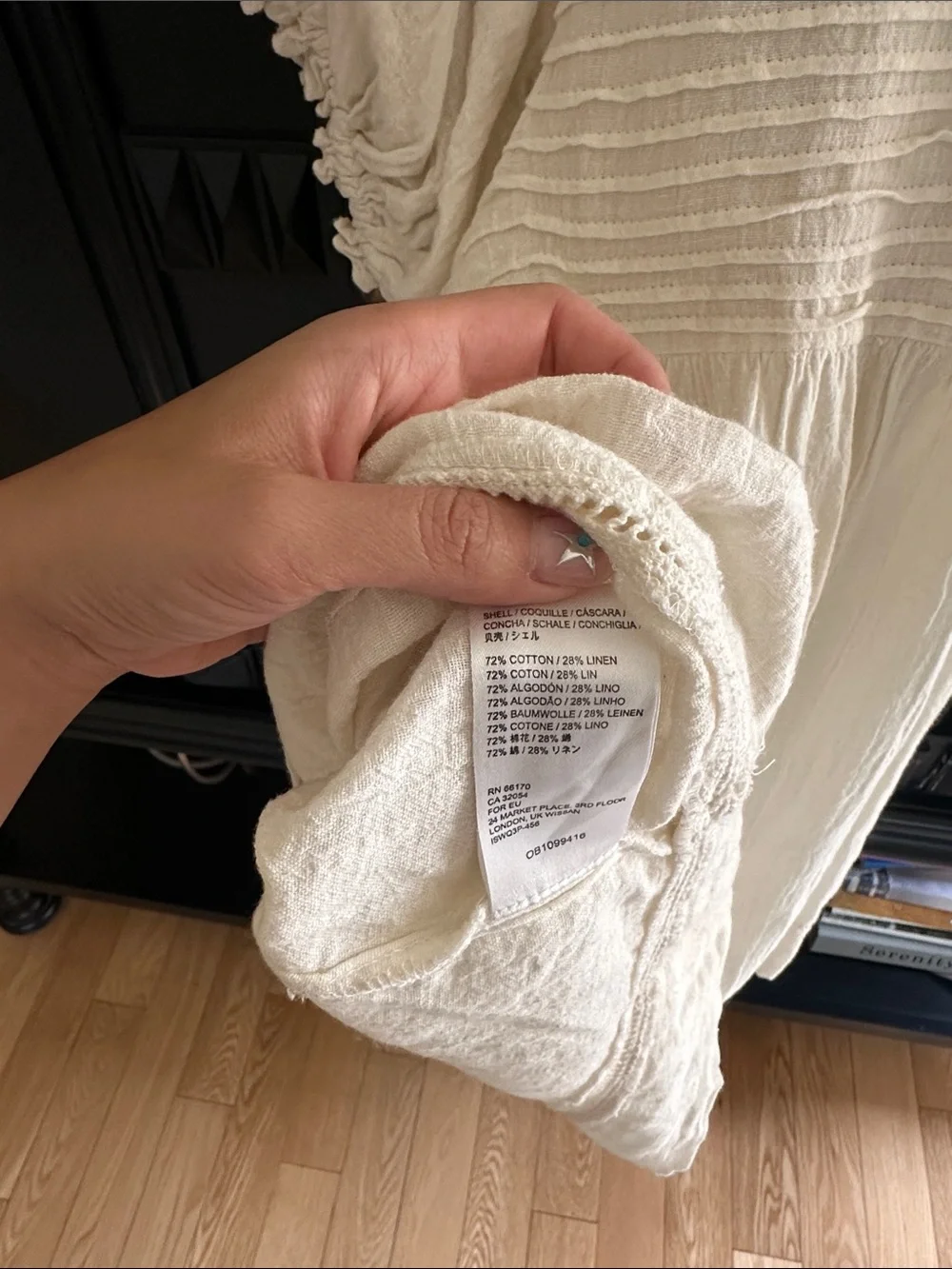 Free People Cotton Linen Dress XS